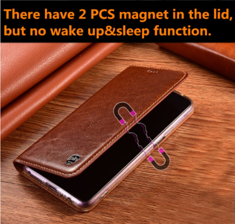 Genuine Leather Magnetic Holster Cover Coque For Nubia Redmagic 5G Flip Case For Nubia Play Phone Case Credit Card Slot Holder