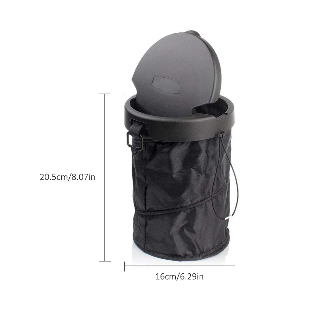 Pliage suspendu camion poubelle voiture stockage baril Auto intérieur pièces noir haute capacité Oxford imperméable tissu