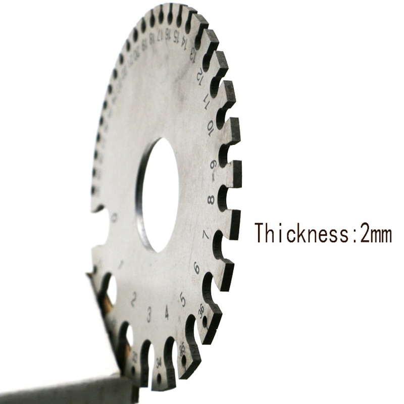 1pc Precision Measure Tester Ruler Gauge Steel Round Wire SWG &amp; MM Measuring Gauge Millimetres Measuring Tool