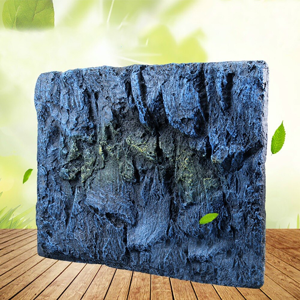 Décor de roche océanique, modèle de fond 3D, fond de mer, poisson, tortue, grenouille, Vivarium, Terrarium, Aquarium, décoration, pas d&#39;affiche