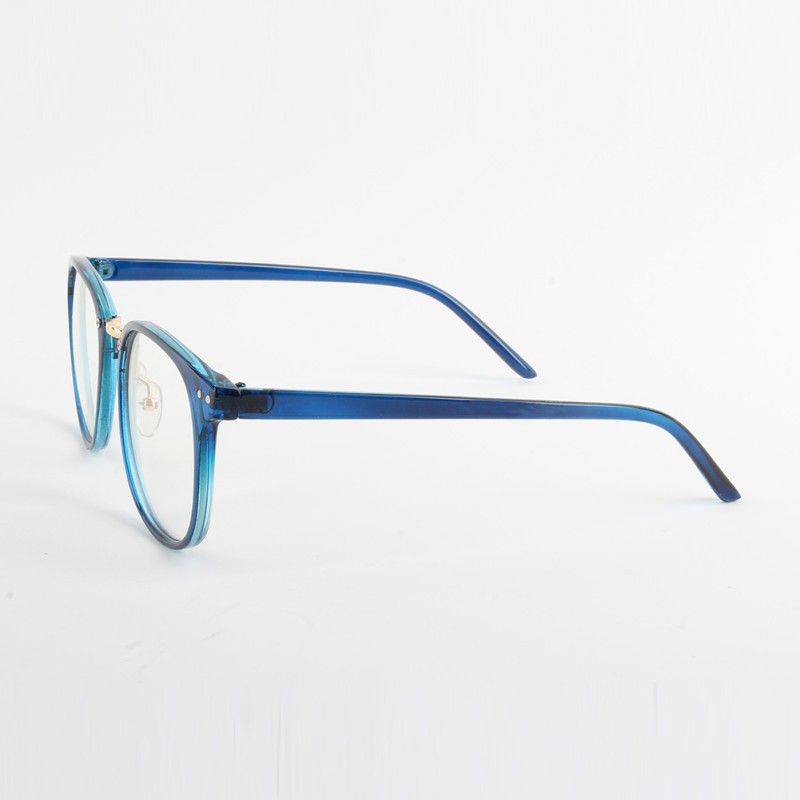 Eyeglasses Frames Eyewear Plain Glass Spectacle Frame Silicone Optical Brand Eye Glasses Frame: Blue