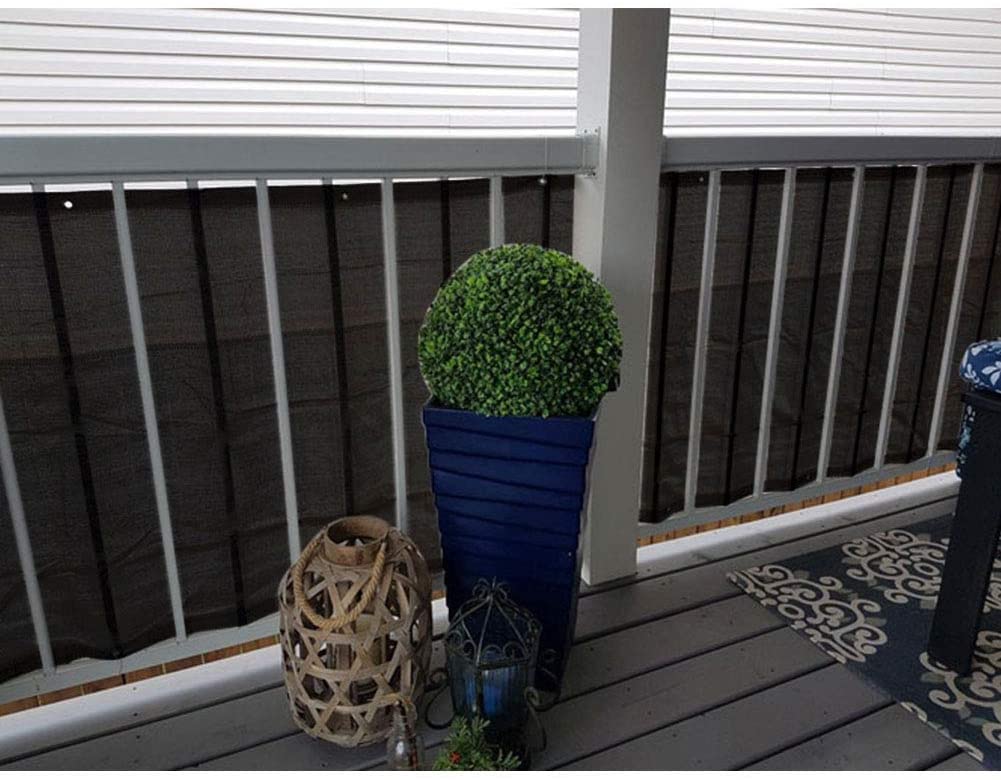 Balkon Privacy Screen Protector Weerbestendig Uv Balkon Cover ( 3 'X 16.4'-90X500CM-Black)