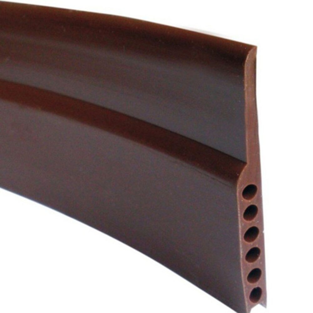 45Mm Deur Bodem Weer Strippen Siliconen Rubber Afdichting Sweep Strip Winddicht: Brown