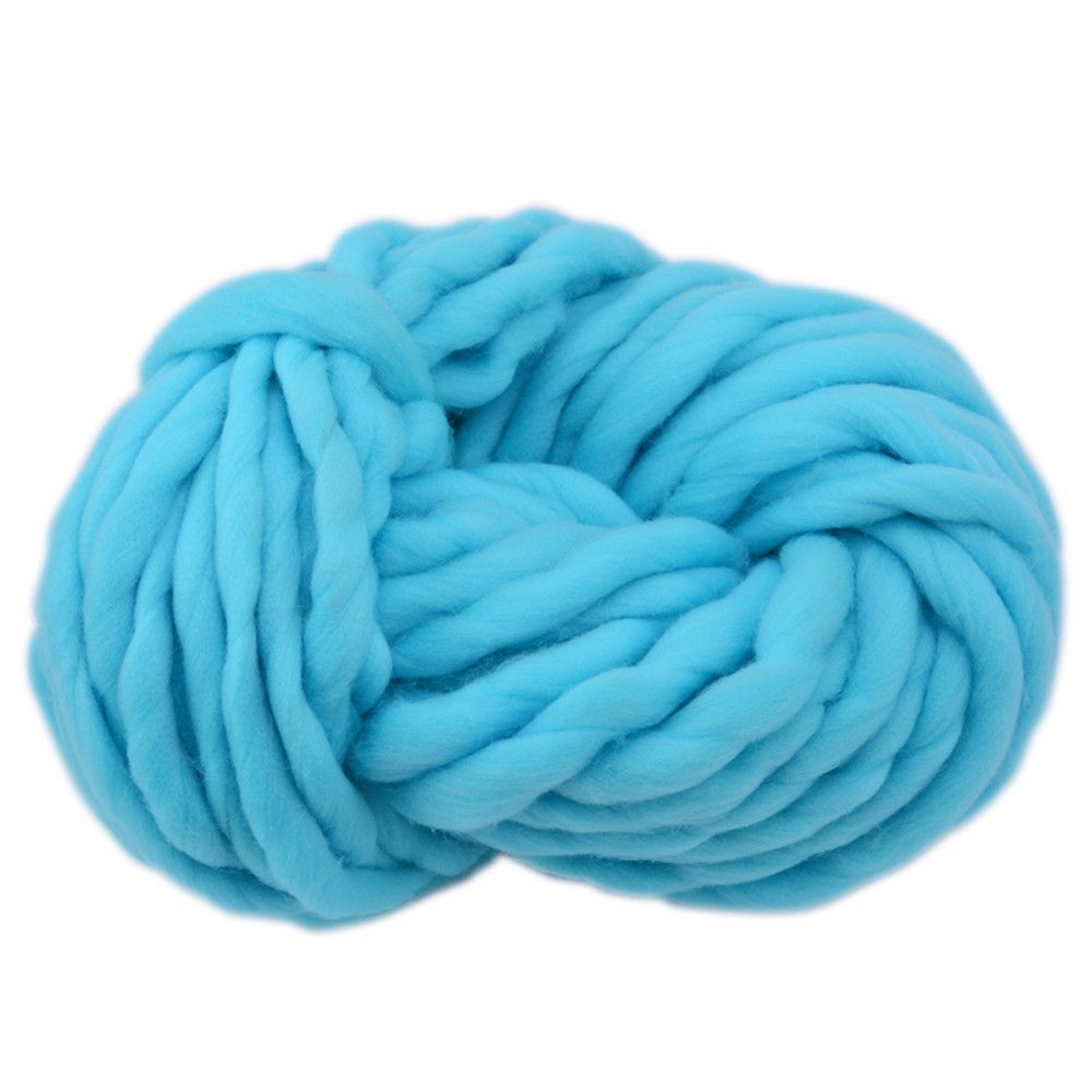 Grof Deken Bal Breien Draad Arm Gebreide Deken Grof Wol Garen Wol Dik Garen Bal Grof Wol Grof Garen: blue