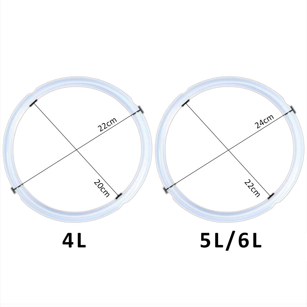 4/5/6L 22/24Cm Elektrische Snelkookpan Siliconen Afdichting Vervanging Ring Rubber Snelkookpan Pot vervangen Seal Cirkel Ring