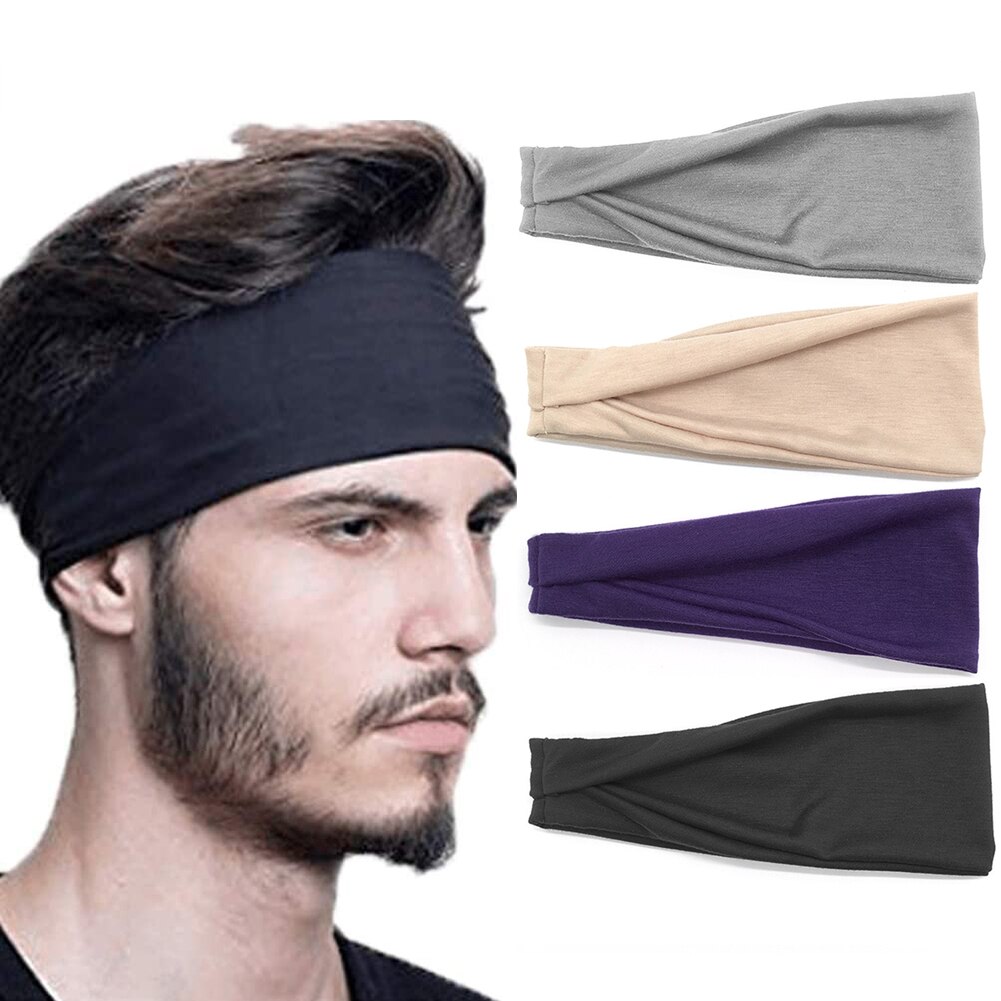 Gebreide Yoga Fietsen Cross Hoofdband Running Headwrap Sport Basketbal Haarband Voor Veiligheid Oefening Accessoires