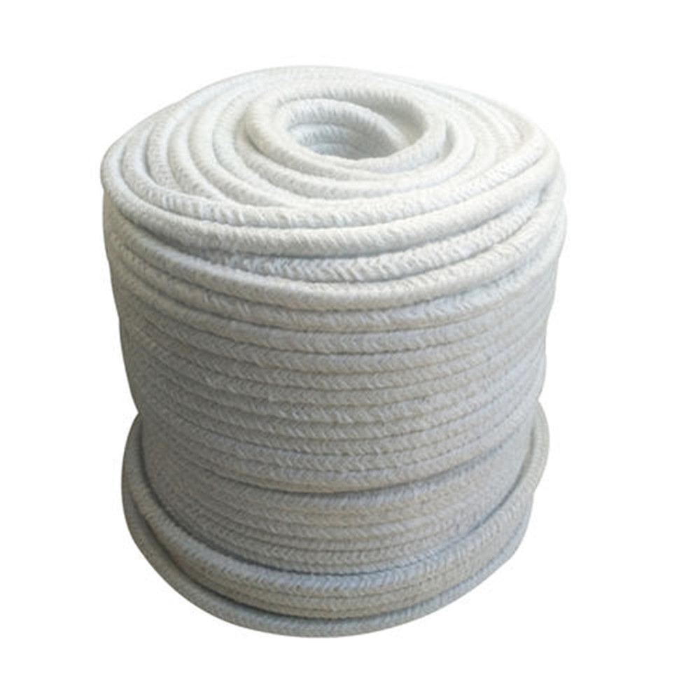 Tira de sellado de cuerda trenzada de fibra cerámica resistente a altas temperaturas, resistente a la corrosión, para puerta del horno, 12/14/16/18/20mm