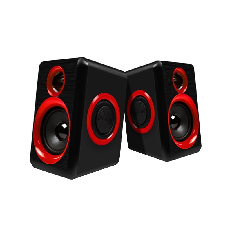 Surround Portable Computer Speakers With Stereo Bass Usb Wired Powered Multimedia Speaker Desktop For Pc Laptops: Default Title