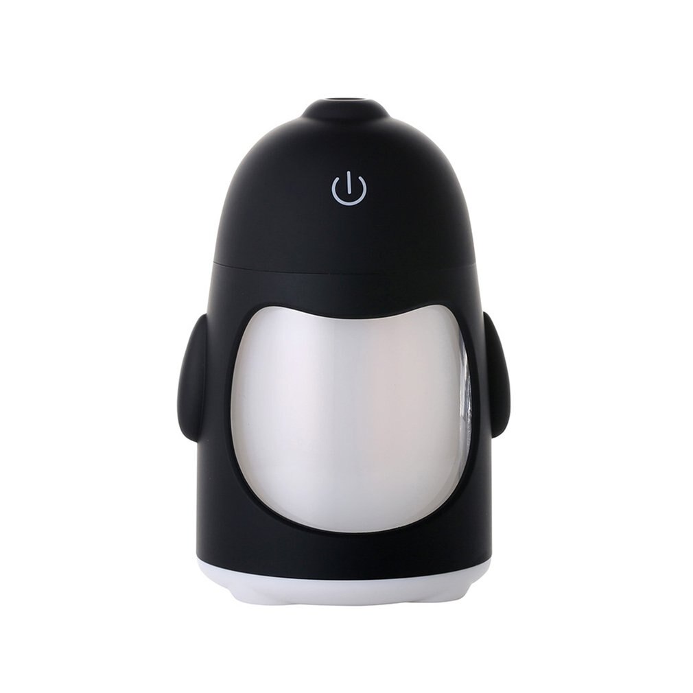 Pinguïn Nachtlampje Luchtbevochtiger Mini Usb Stille Luchtbevochtiger Home Office Wierook Verstuiver