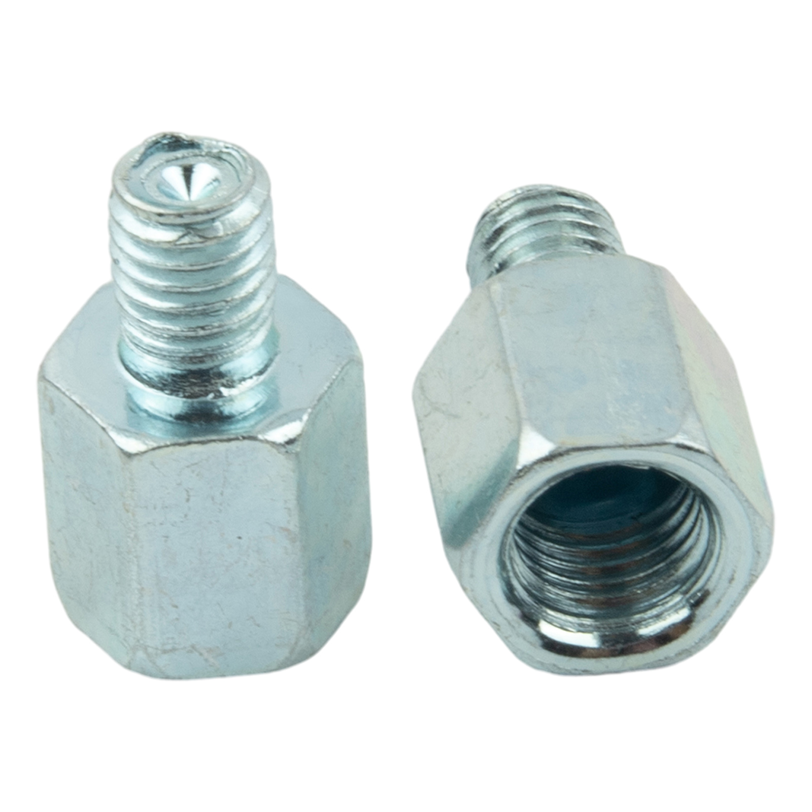 2 Stuks Spiegel Adapters 10Mm Tot 8Mm Motorfiets Scooter 10Mm Vrouwelijke Met De Klok Mee Tot 8Mm Mannelijke Spiegel Adapters