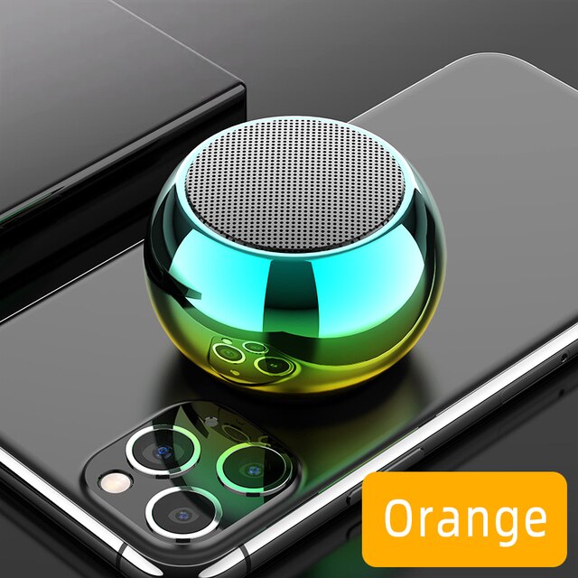 Mini Tragbare Drahtlose Caixa De Som Bluetooth Lautsprecher Musik Klang Kasten Blutooth Für Subwoofer Schallwand Bass Akustik Mp3 Spieler: M3 orange