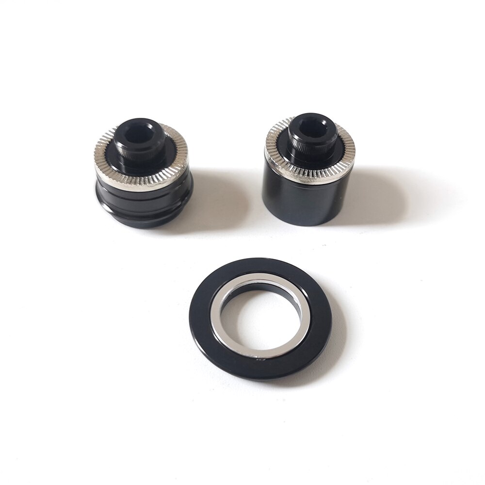 Eje de reemplazo para Novatec F482SB F482SB-SL, Kits de conversión de buje trasero de bicicleta de carretera, eje QR con tapas de extremo, núcleo de aleación: End Caps