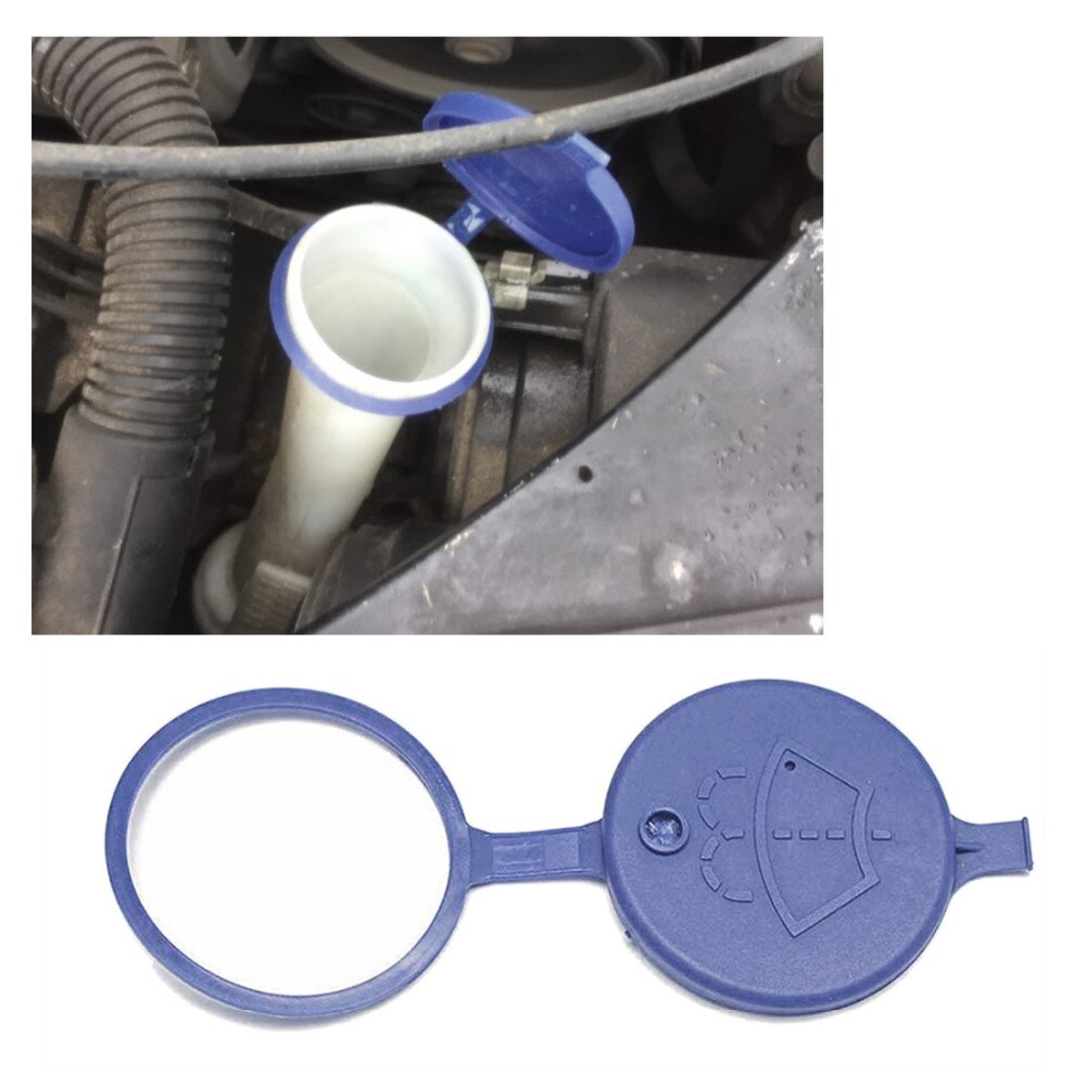 Auto-Partment Ruitenwisser Ruitensproeiervloeistof Reservoir Tank Fles Cap Vloeistof Gevulde Buis Cap Voor Peugeot 307 206/ citroen 2 Pcs