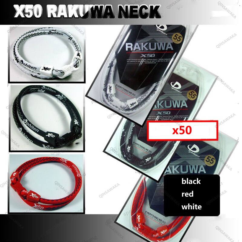 MADE IN JAPAN Phiten Titanium X50Necklaces aqua-titanium reduce fatique alleviate muscle strain tension athletes