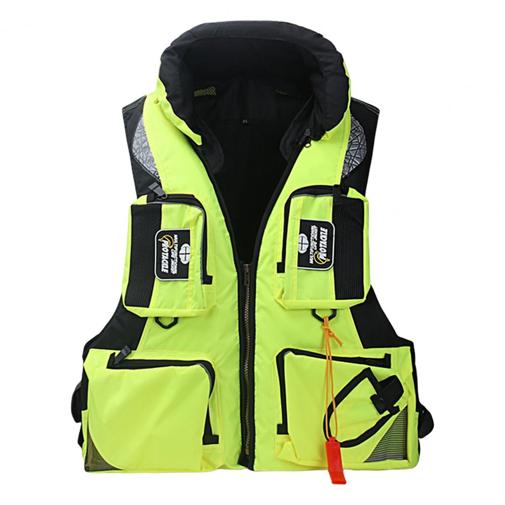 Life Vest Durable Waterproof Swimming Vest Unisex Adults Water Sports Safety Surfing Jacket for Fishing: PP / green
