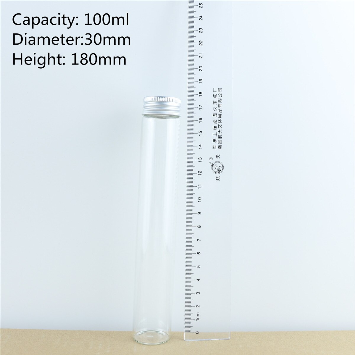 12 Stks/partij 60Ml/80Ml/100Ml/110Ml Glazen Flessen Aluminium Cap Leuke Jar Flesjes diy Craft Container Transparante Parfumflesjes: 100ml