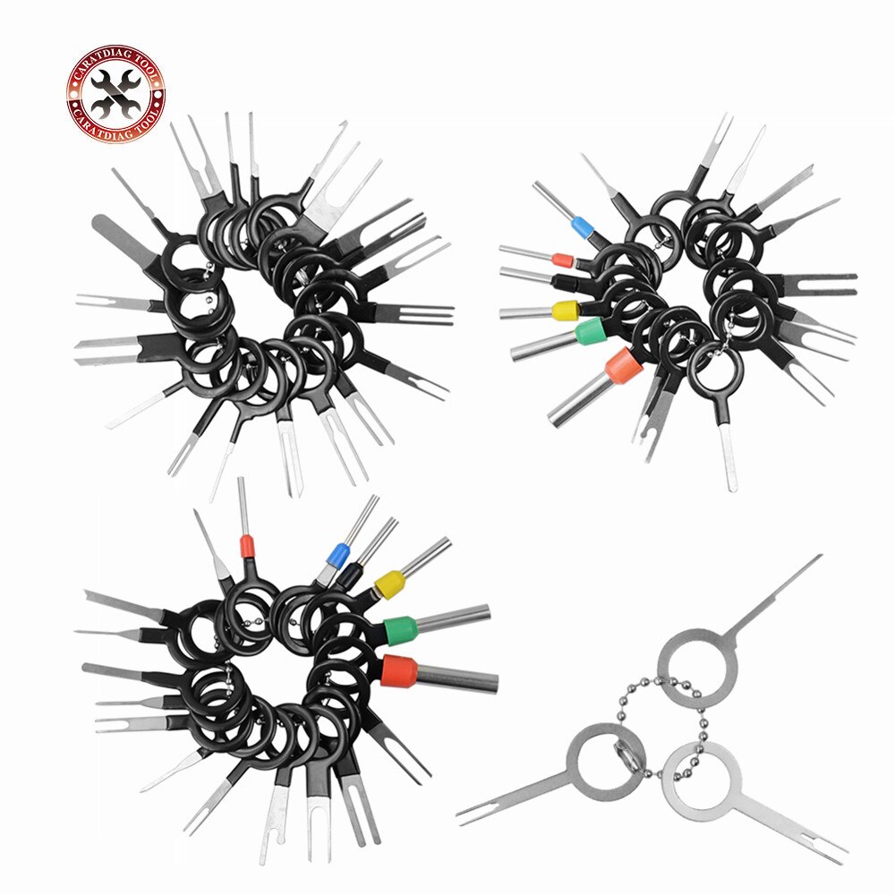 Terminal ejector kit pin ejector terminal puller automotive auto kit wire release car plug terminal demontering handverktygssats