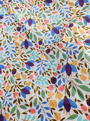 110cm brede regnbue frugter dyrefjer trykt stof 100%  bomuldsstoffer til syning af tøj patchwork diy håndlavet materiale: Nr. .7