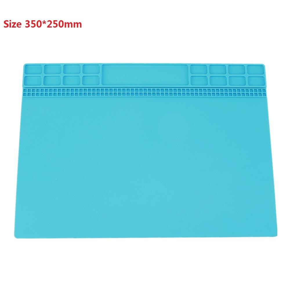 1pc Heat Insulation Silicone Soldering Station Pad Desk Soldering Mat For Welding Station Repair Maintenance Platform 405X305 mm: 05