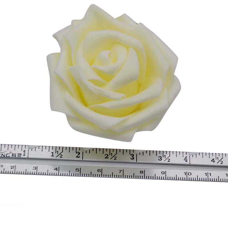 10 stk/parti 8cm pe skum rose kunstige blomsterhoveder til gør-det-selv-kranse bryllupsfest dekoration hjem have dekorative forsyninger