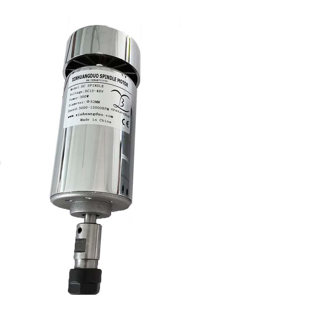 48V 200W/300W/400W/500W Spindel Graveermachine Spindel Motor Air-koeling Spindel Dc Motor Cnc Graveermachine ER11 Of ER16