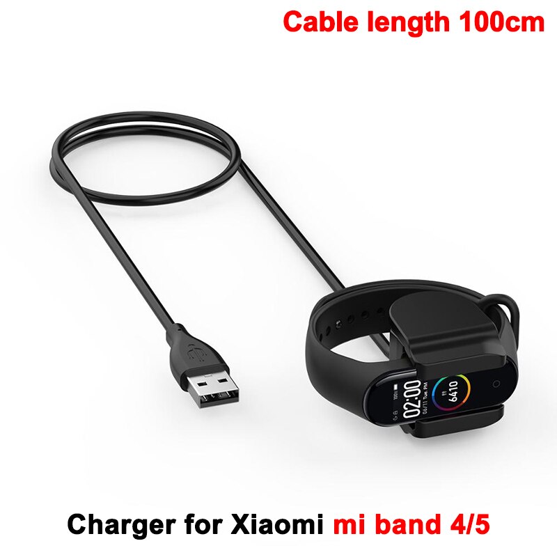 USB fast Charging Cable Charger For Xiaomi Mi Band 6 5 4 Cable Data Dock For MiBand 2 3 4 5 Charge OTG Adapter Station Portable: 7 100CM-Miband 4 5