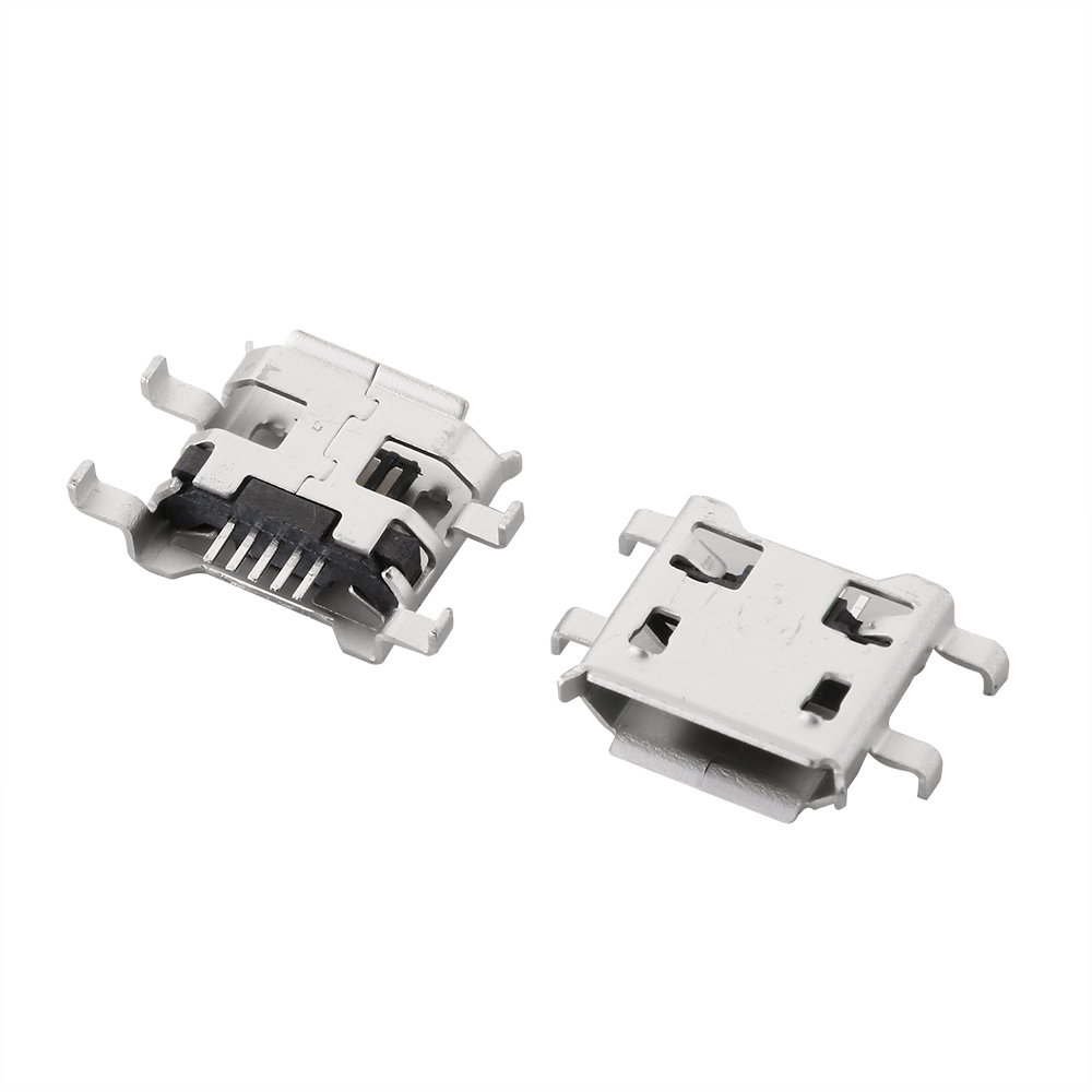 Micro usb 2p 5p jack opladningsport stik dock oplader dip smd til telefon tablets højttalere osv. port stik strømstik: Blå / 5-9 stk