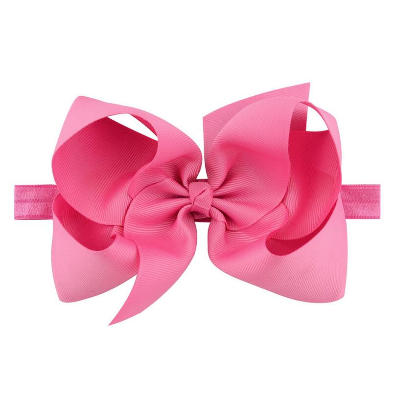 20Pcs 20Colors 6 Inches Grosgrain Ribbon Baby Girls Big Hair Bows Headbands for Infants Newborn and Toddlers