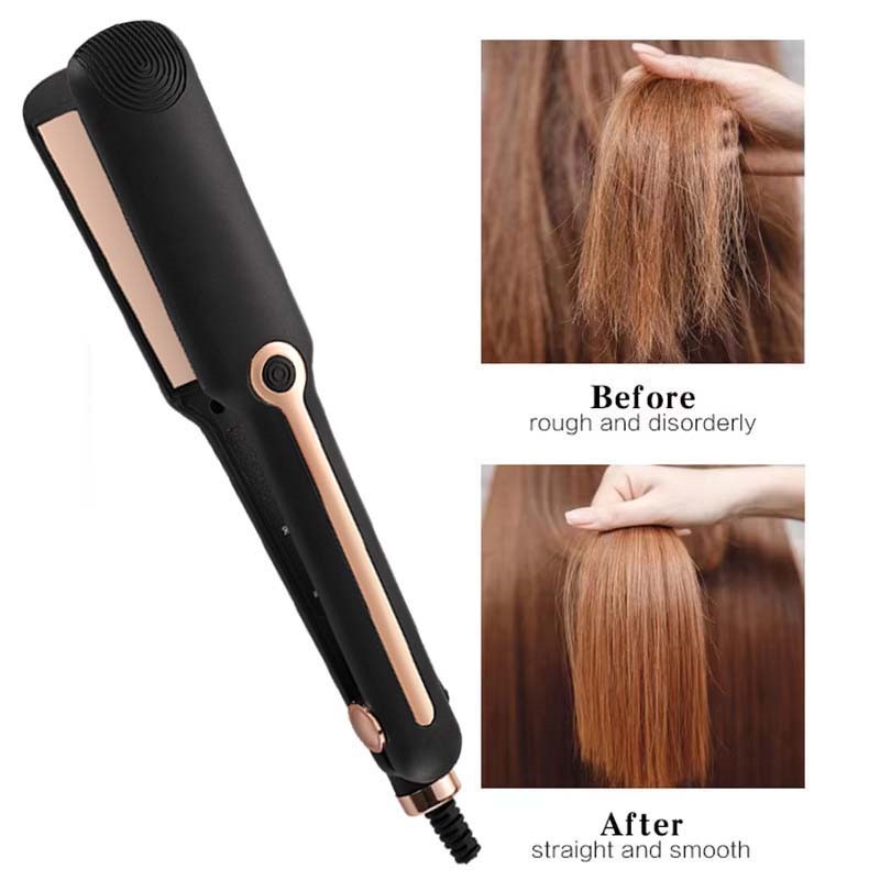 Rettetang keramisk flattang negativ ion bred plate temperaturjusterbar rettetang