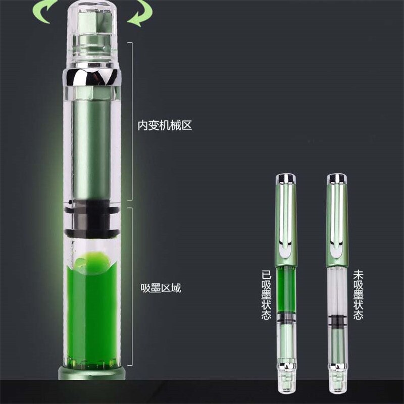 Duradera transparente limpia pluma Punta fina 0,5mm para estudiantes material escolar suministro escolar