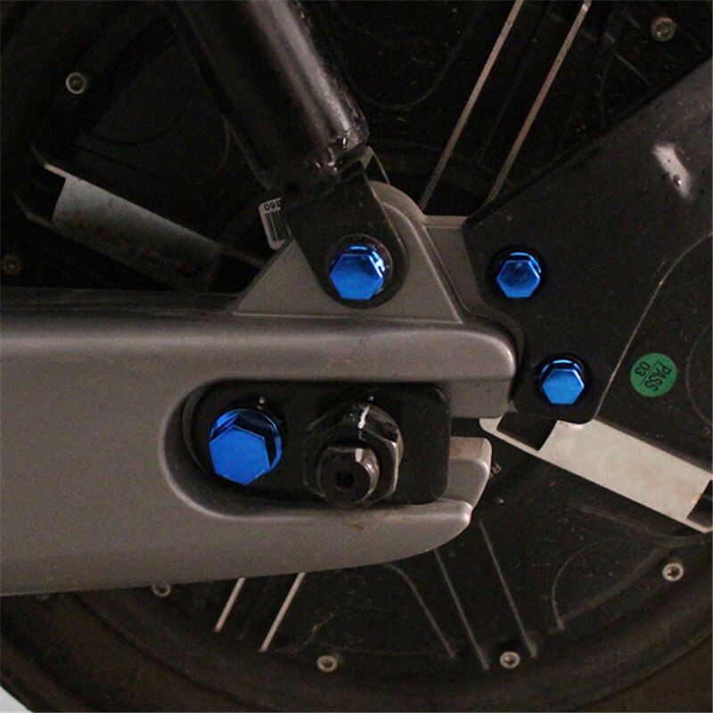 30 pièces/ensemble moto vis écrou boulon bouchon décoration 5 tailles moto moulures ornementales bouchon à vis