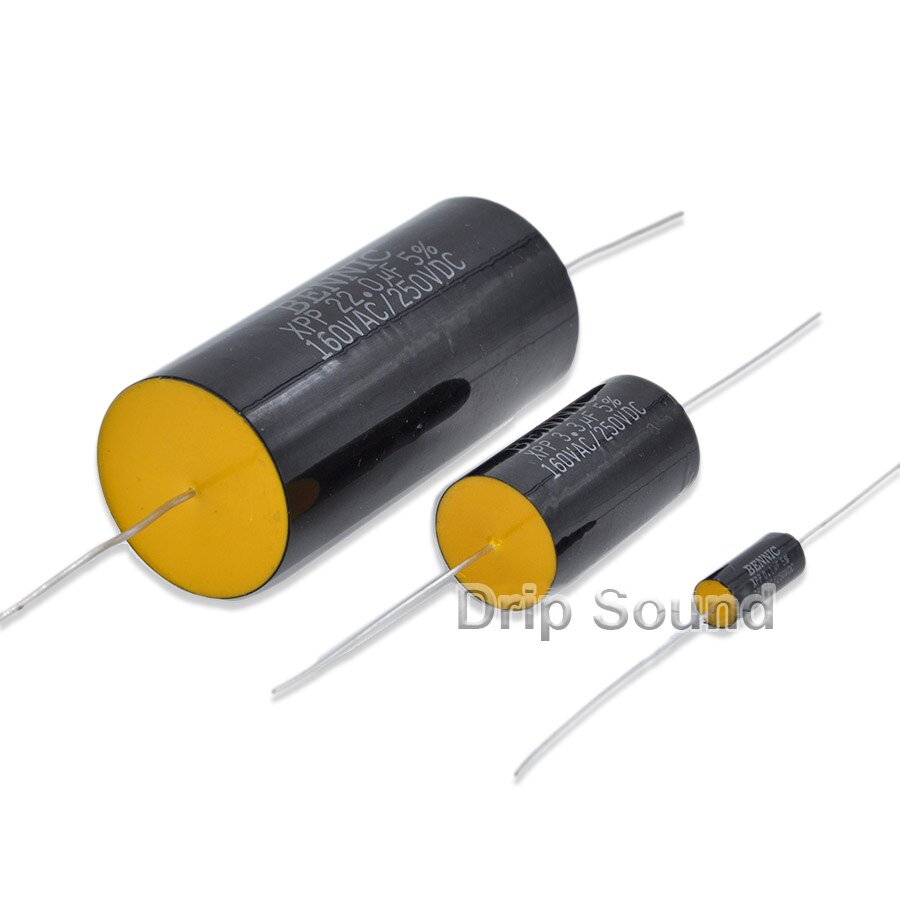 2pcs 0.22uF-4.0uF 250V Speaker Frequency Divider Amplifier Crossover Loudspeakers Filter Circuit Non-Polarity Capacitor