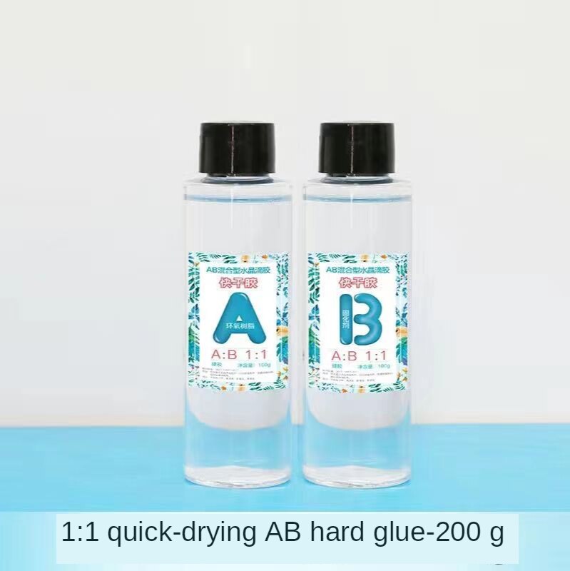 Clear AB Crystal Glue Resin Epoxy High Adhesive 1:1 AB Epoxy Glue For DIY Resin Jewelry Making Accessories 100g/200g/500g/1000g: 2