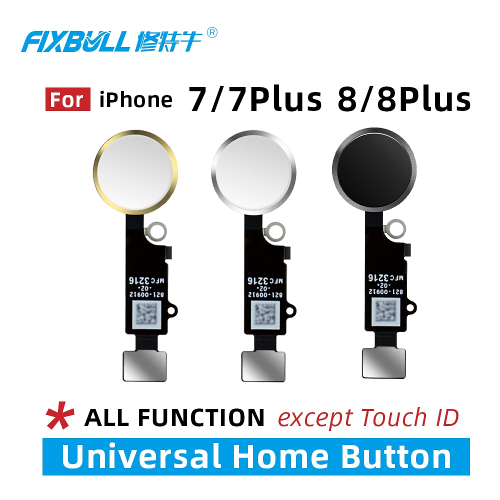 FIXBULL Universelle Bouton Câble Flexible Pour iPhone 7 8 Plus 7plus 8plus Avec Fonction de Retour Pas D'empreintes Digitales Touch ID