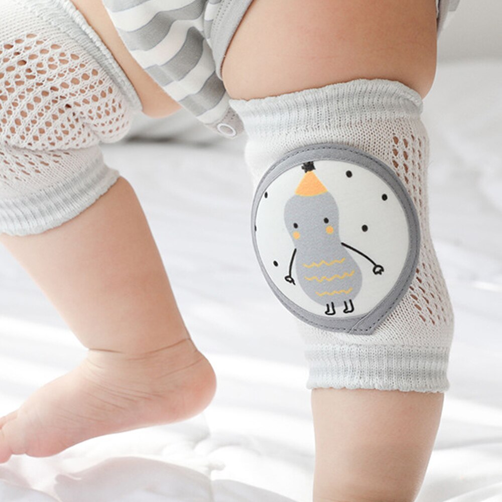 1 par rodilleras bebé Unisex elasticidad algodón suave y transpirable arrastrándose rodilleras rodilla almohadillas protectores para niños niñas