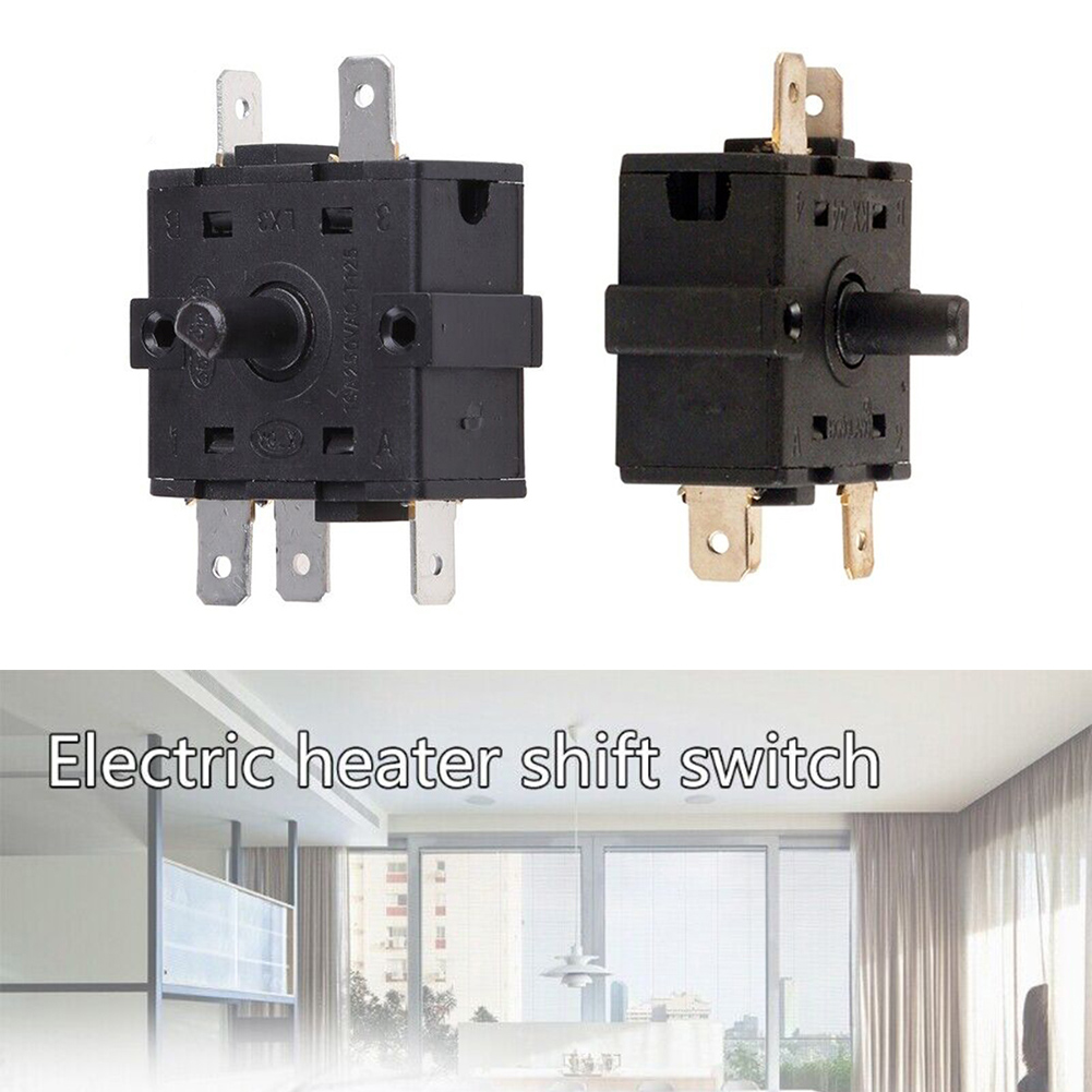Verwarmer Schakelaar - 3/5 Pin Selector - 16A 250V - Elektrisch Verwarming Onderdeel