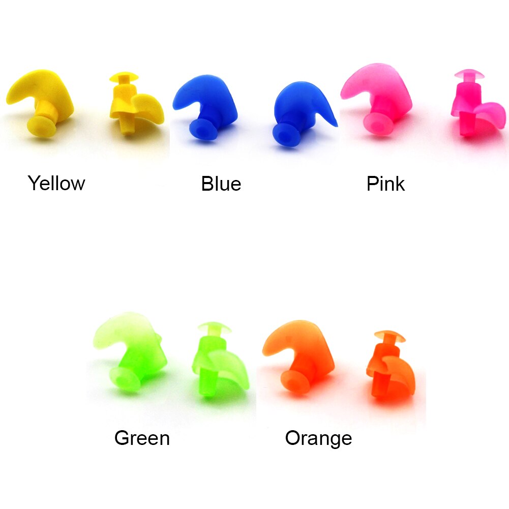 Unisex Soft Earplugs Environmental Silicone Waterproof Anti-Noise Spiral Earplugs Diving Water Sports Swimming Earplugs