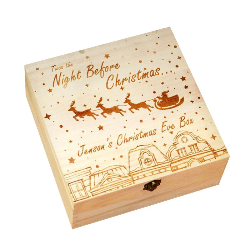 Christmas Eve Box Xmas Party Favour Wooden Boxes For Special