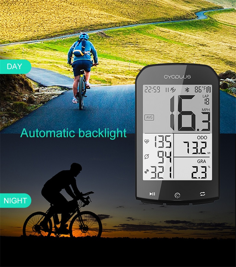 Cycplus M1 Fiets Gps Computer Fiets Computer Speedmeter Draadloze Fietscomputer Stopwatch