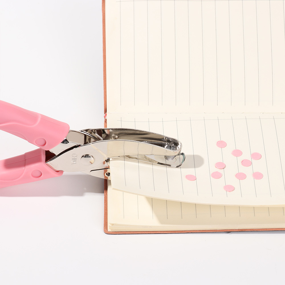 1PC Mini Heart Circle Shape Hole Punch Metal Single Hole Paper Cutter Binding Stationery Scrapbook Hand Tool Office Supplies