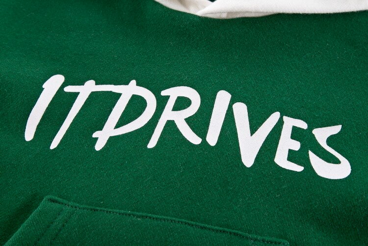 Ropa de bebé de primavera y otoño, sudaderas con capucha de algodón para niños y niñas, blusas con letras para bebés, sudaderas con capucha para niños, tops