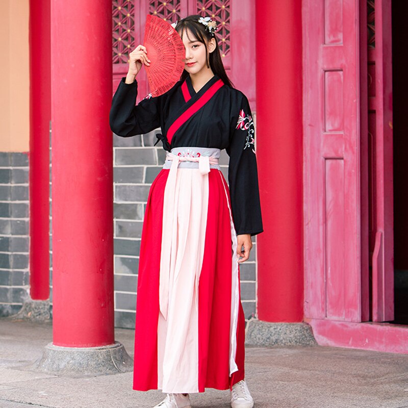 Hanfu, vestido popular para mujer, ropa wushu, atuendo antiguo chino para mujer, vestido cheongsam, ropa tradicional china para mujer