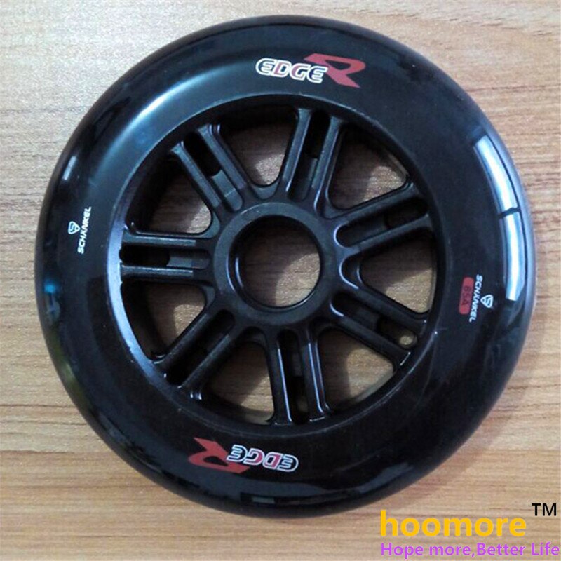 2 Pcs/lot 85A 125mm Black Inline Speed Skates wheel and scooter wheel, good elasticity and grip using 608 bearing
