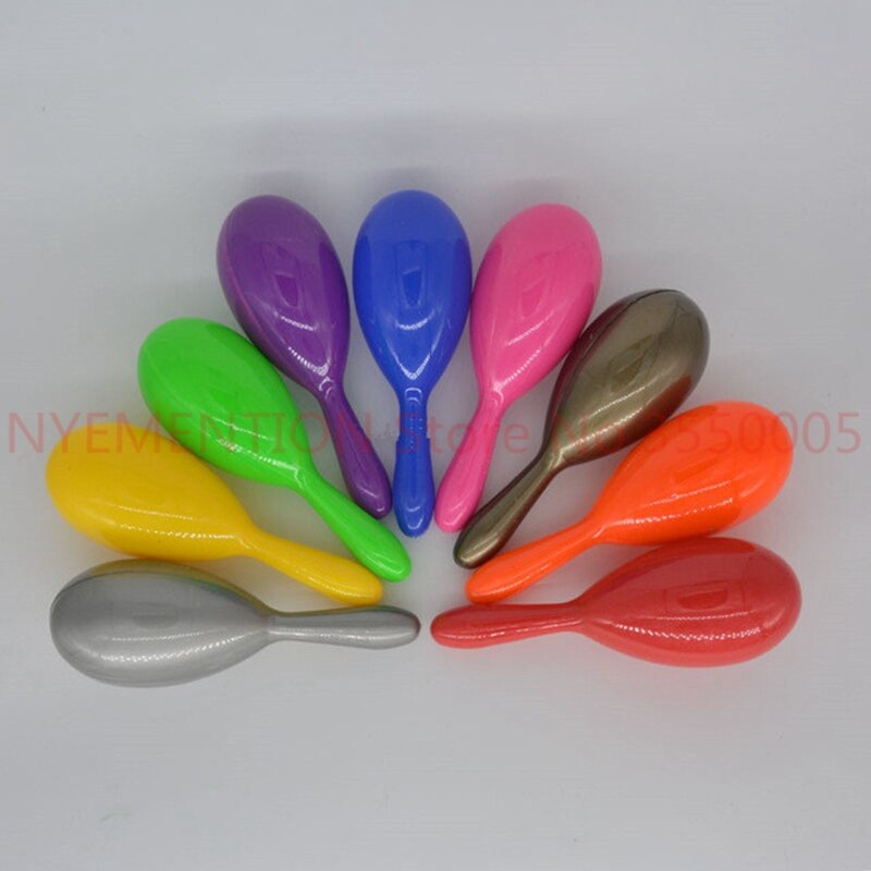 Coloré en plastique espagnol Maracas mexicain Costume Hawaii Hula danse accessoire bruit fabricants fête faveur Halloween 20 pièces