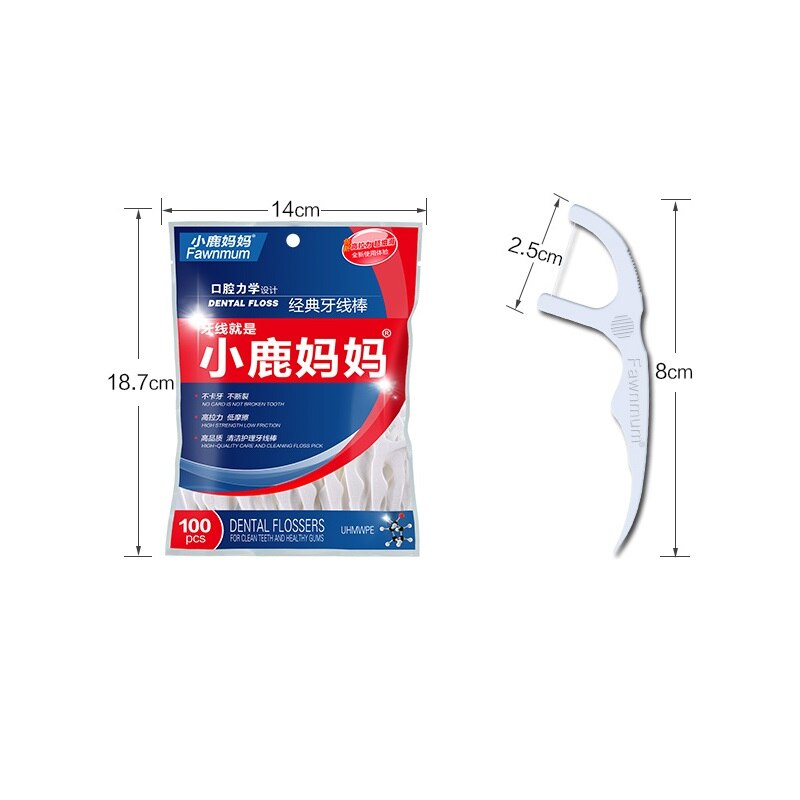 100 stücke Kunststoff Zahnseide Stock Nylon Draht Tragbare Zähne Pflege Reiniger Zahn Reinigung Werkzeuge einstellen Für Oral Hygiene
