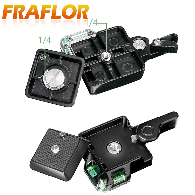 Quick Seat+Quick Release Plate Assembly Platform Mount Base Camera Tripod Base Monopod Head Flash Light Stand Mount For SRL