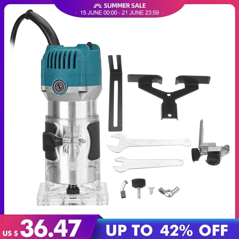 3000W Elektrische Hand Trimmer 220V Holz Router Holzbearbeitung Laminator Zimmerei Trimmen Schneiden Carving Maschine Energie Werkzeug einstellen