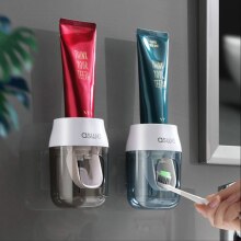 Automatic Toothpaste Squeeze Artifact Toothbrush Rack Wall Hanging Household Children No Punch Bathroom Accessories