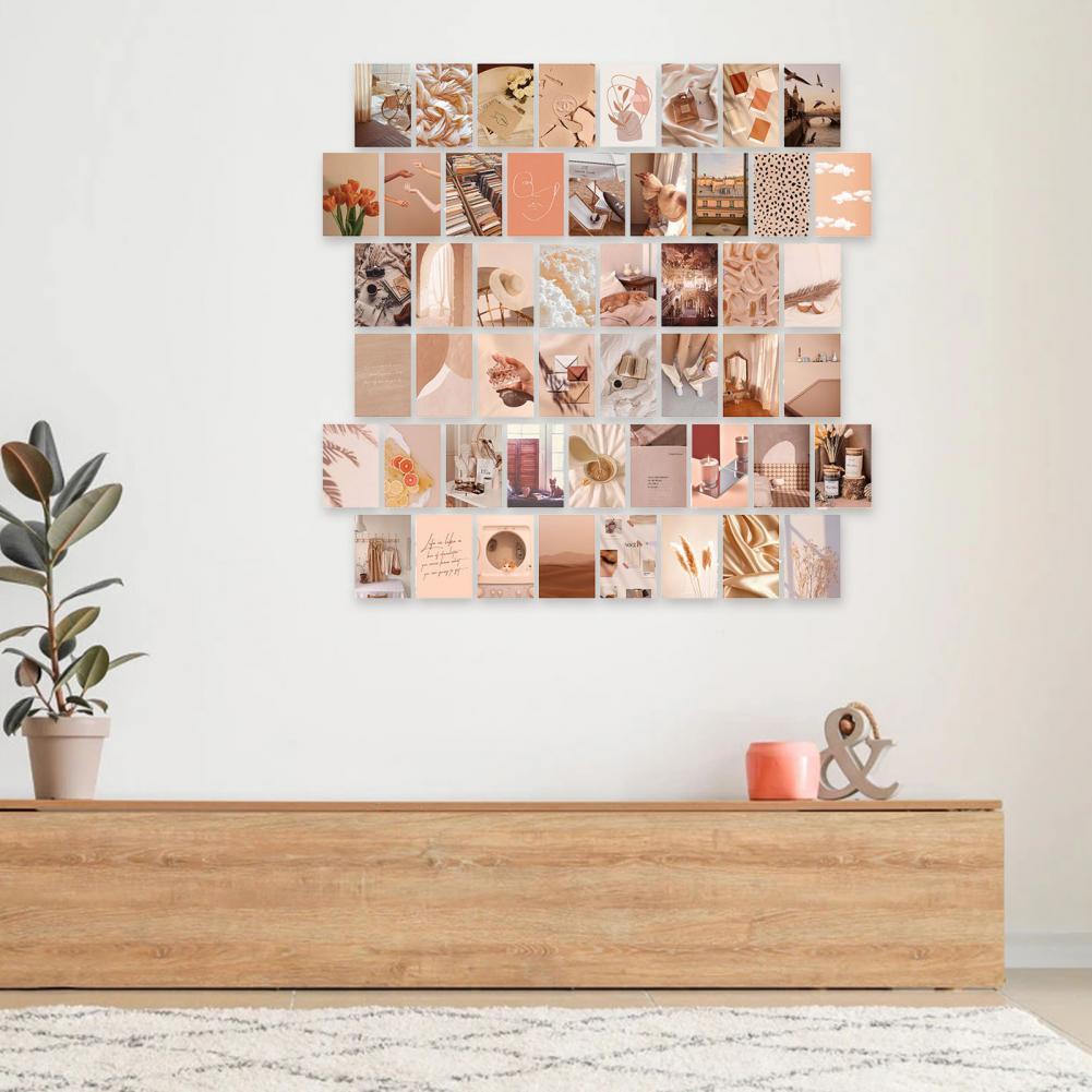 50 Stks/set Muur Print Mooie Lichtgewicht Vakmanschap Voor Gang Muur Collage Muur Esthetische Foto 'S