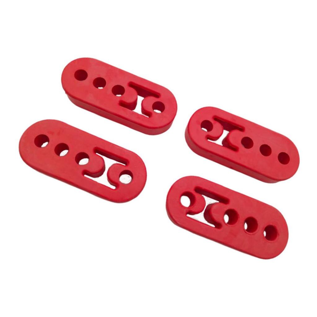 4x bil gummi avgasrör montering konsoler hängare isolator 4 hål universal